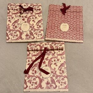 Three Sezane Gift Wrap Pouches